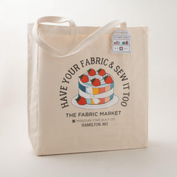 Missouri Star Have Your Fabric and Sew it Too 20oz Cotton Canvas Tote