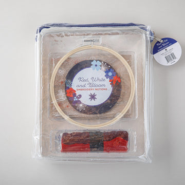 Red, White & Bloom Embroidery Kit