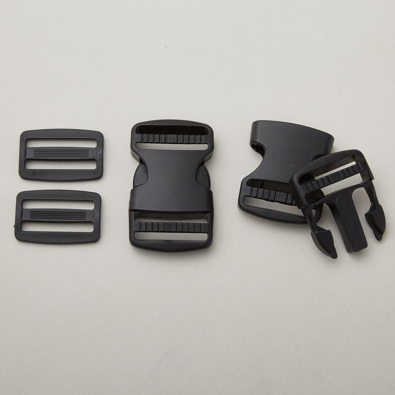 Buckle and Slide Set - Black