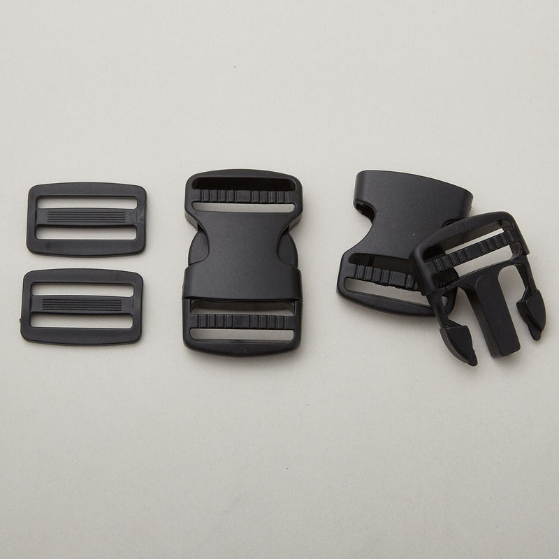 Buckle and Slide Set - Black