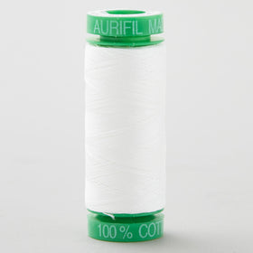 Aurifil 40 WT Cotton Mako Spool Thread Natural White