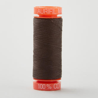 Aurifil 50 WT Cotton Mako Spool Thread Very Dark Bark