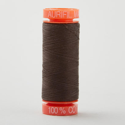 Aurifil 50 WT Cotton Mako Spool Thread Very Dark Bark