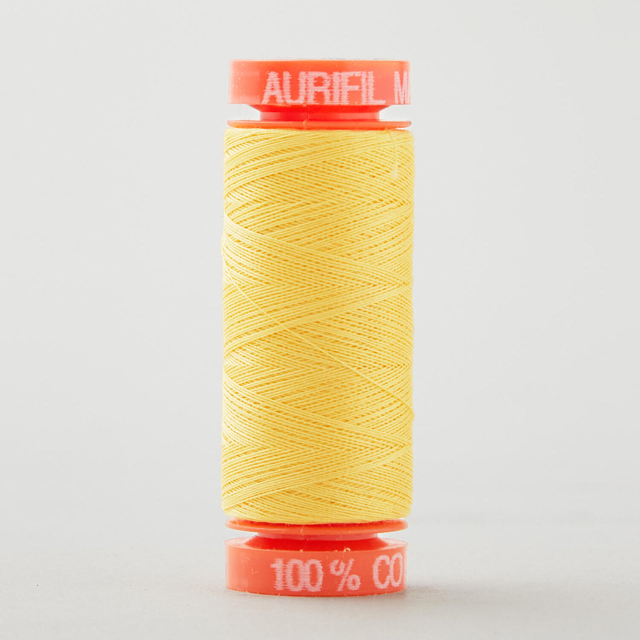 Aurifil 50 WT Cotton Mako Spool Thread Pale Yellow