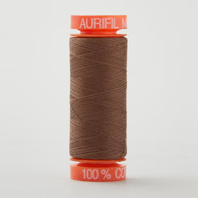 Aurifil 50 WT Cotton Mako Spool Thread Medium Bark
