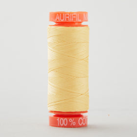 Aurifil 50 WT Cotton Mako Spool Thread Medium Butter
