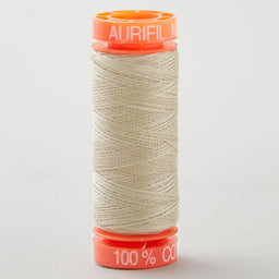 Aurifil 50 WT Cotton Mako Spool Thread Stone
