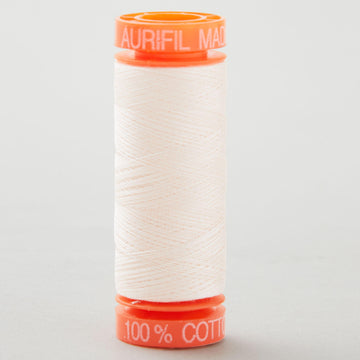 Aurifil 50 WT Cotton Mako Spool Thread Oyster