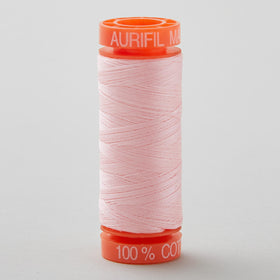 Aurifil 50 WT Cotton Mako Spool Thread Baby Pink