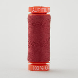 Aurifil 50 WT Cotton Mako Spool Thread Dark Carmine Red