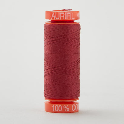Aurifil 50 WT Cotton Mako Spool Thread Dark Carmine Red