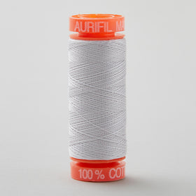 Aurifil 50 WT Cotton Mako Spool Thread Aluminum