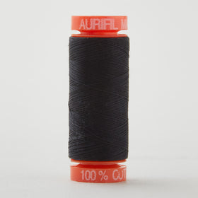Aurifil 50 WT Cotton Mako Spool Thread Black