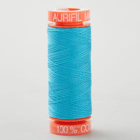 Aurifil 50 WT Cotton Mako Spool Thread Turquoise