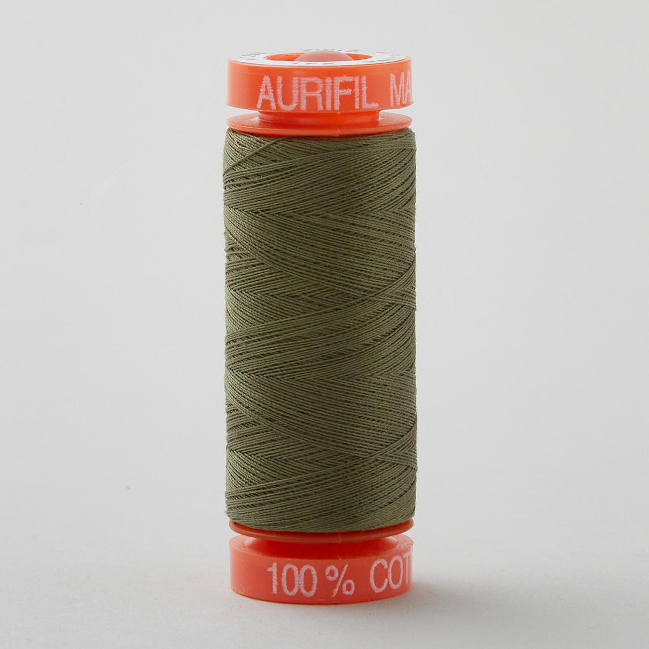 Aurifil 50 WT Cotton Mako Spool Thread Army Green