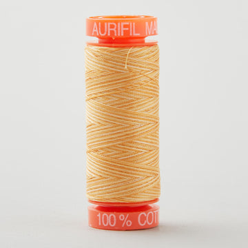 Aurifil 50 WT Cotton Mako Variegated Thread - Creme Brule