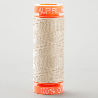 Aurifil 50 WT Cotton Mako Spool Thread Rope Beige