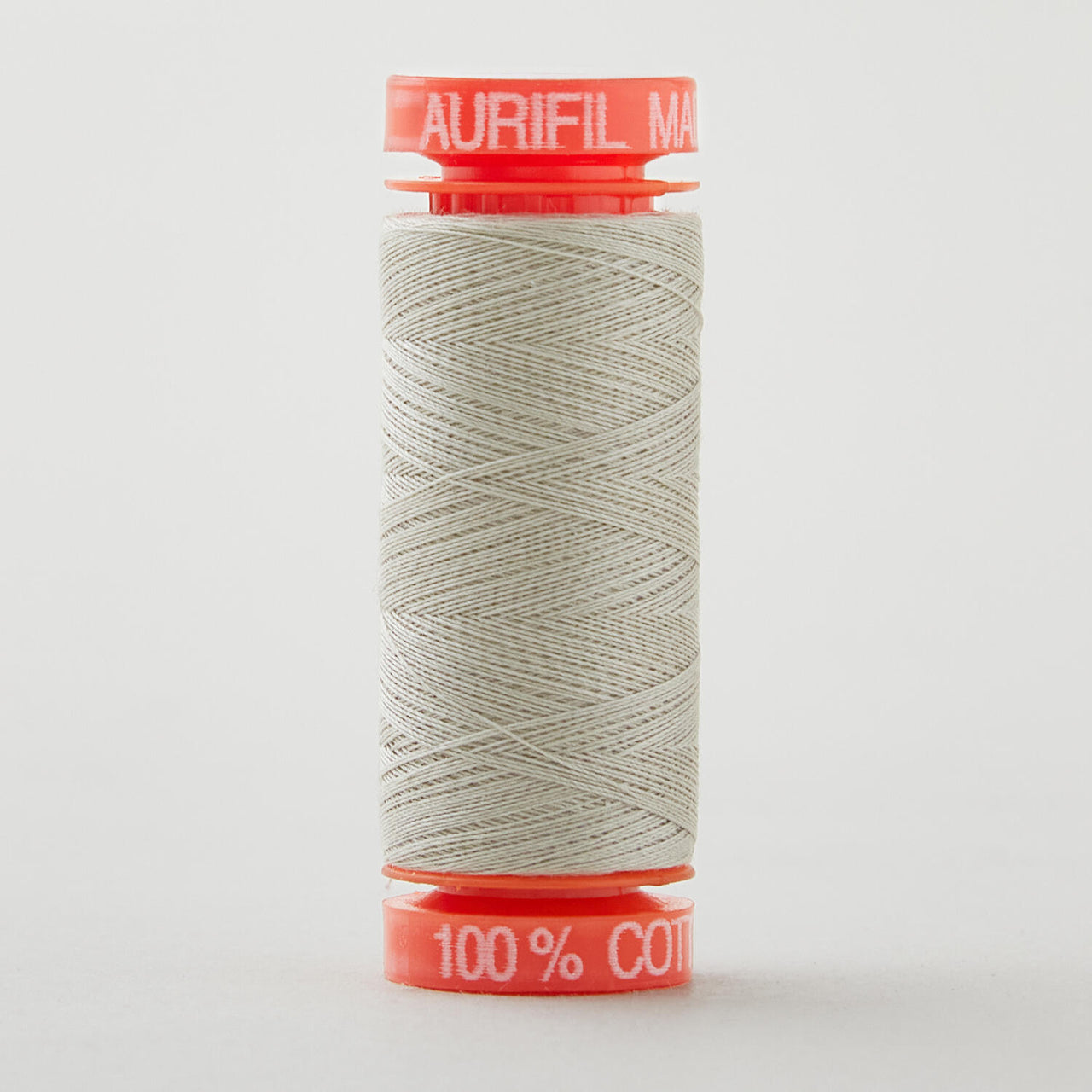 Aurifil 50 WT Cotton Mako Spool Thread Light Grey