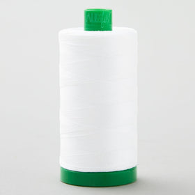 Aurifil 40 WT Cotton Mako Large Spool Thread White