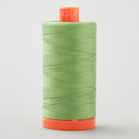 Aurifil 50 WT Cotton Mako Large Spool Thread Grass Green