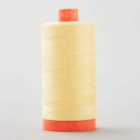 Aurifil 50 WT Cotton Mako Large Spool Thread Medium Butter