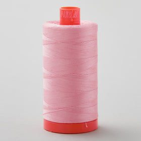 Aurifil 50 WT Cotton Mako Large Spool Thread Bright Pink