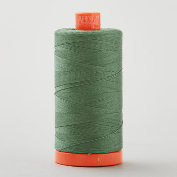Aurifil 50 WT Cotton Mako Large Spool Thread Very Dark Grass Green
