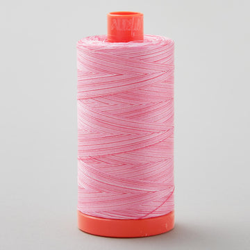 Aurifil 50 WT Cotton Mako Variegated Large Spool Thread - Bubblegum