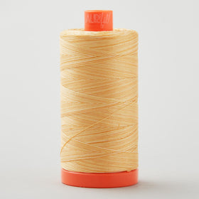 Aurifil 50 WT Cotton Mako Variegated Large Spool Thread - Creme Brule
