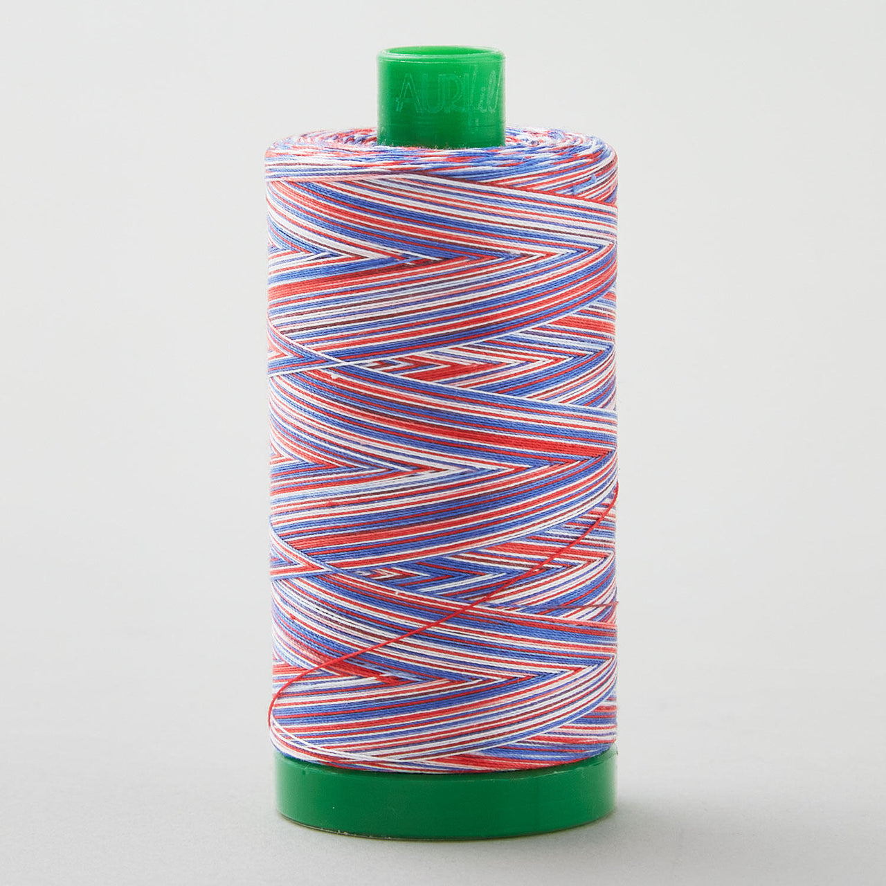 Aurifil 40 WT Cotton Mako Variegated Large Spool Thread - Patriotic