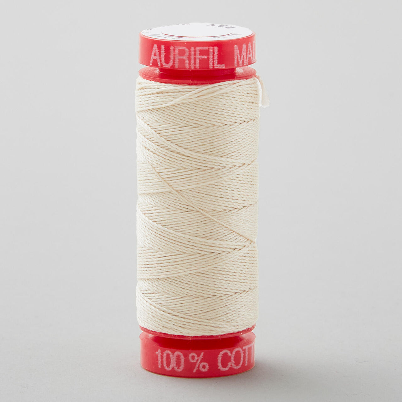 AURIfil 12 WT Cotton Small Spool Thread Ecru