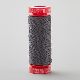 AURIfil 12 WT Cotton Small Spool Thread Dark Grey