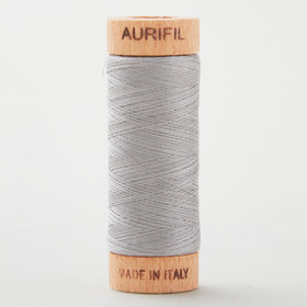 AURIfil™ 80 WT Cotton Spool Thread - Stainless Steel