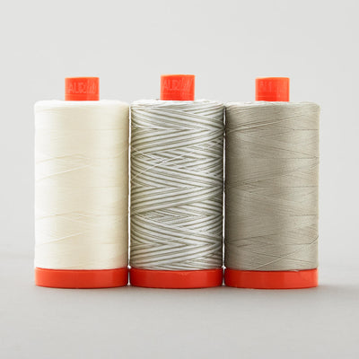 Silver Glow Trio by Aurifil