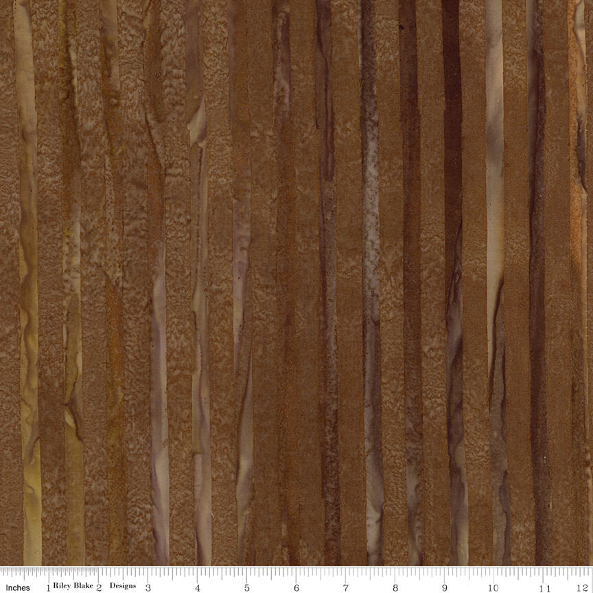 Elementals Batiks - Get in Line - Mocha Chestnut