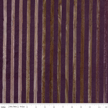 Elementals Batiks - Get in Line - Grape Coal
