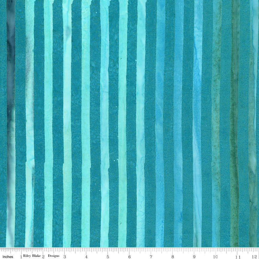 Elementals Batiks - Get in Line - Pool Party