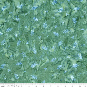 Expressions Batiks - Watercolor Daisies - Artichoke