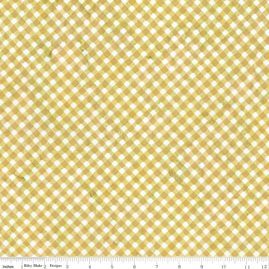 Expressions Batiks - Watercolor Daisies - Butterscotch