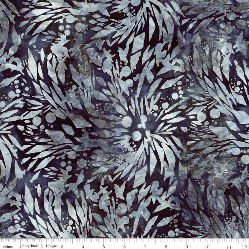Splatter Batiks - Steel Sapphire
