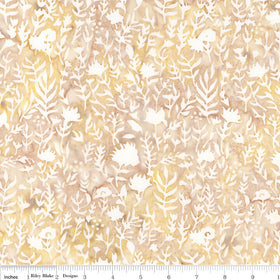 Floral Grid Batiks - Parmesan