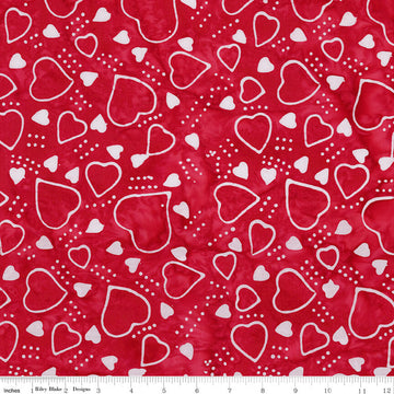 Love Punch Batiks - Hearts - Sassy