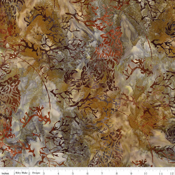 Places You'll Go - Western Reflections Batiks - Mocha Chestnut