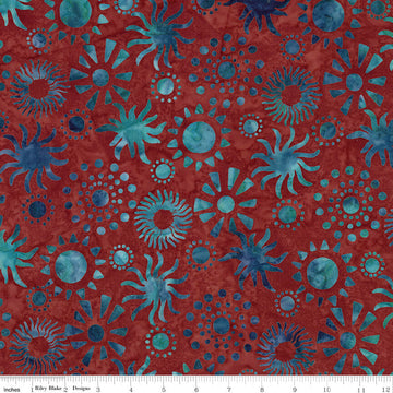 Places You'll Go - Western Reflections Batiks - Bronze Sea