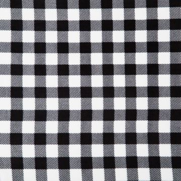 Winterfleece - Buffalo Plaid Black White Yardage