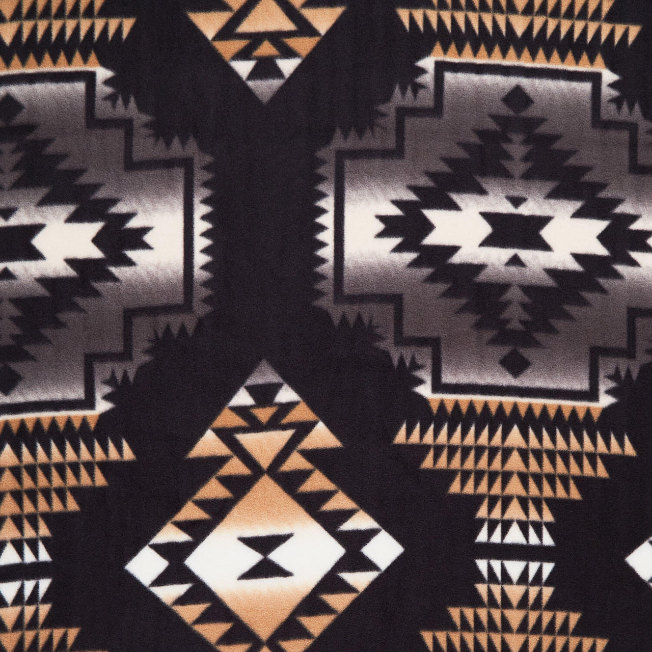 Winterfleece - Windrunner Black Ivory Yardage