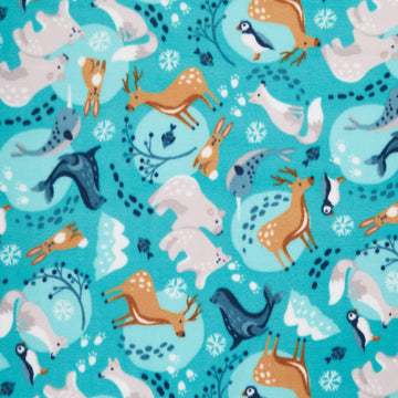 Winterfleece - Polar Pals Turquoise Yardage