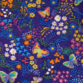 Winterfleece - Flowerbed Violet Yardage