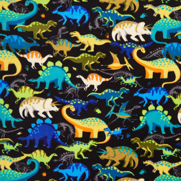 Winterfleece - Prehistoric Pack Black Yardage