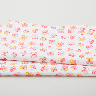 Daisy Up - Butterfly Swirl Pink 2 Yard Cut